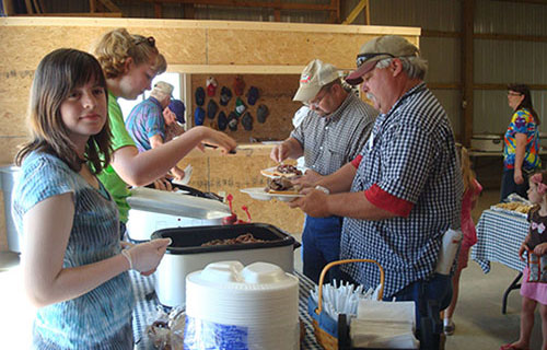 Bill smoking briskets