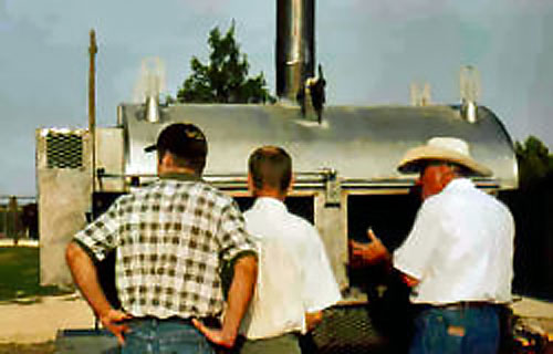 Bill smoking briskets